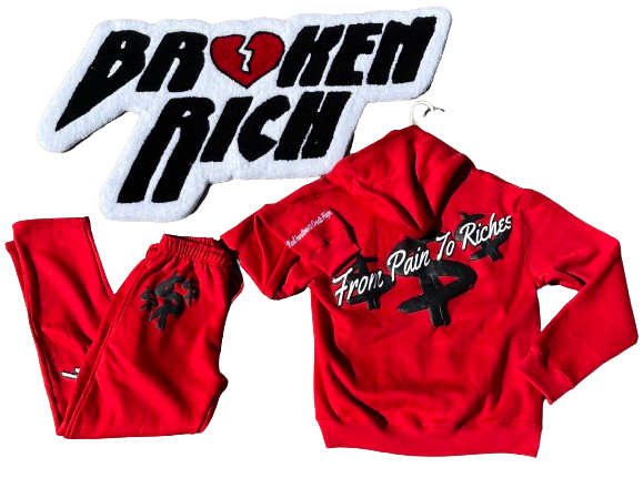 Brxken Rich Hoodie "From Pain To Riches"