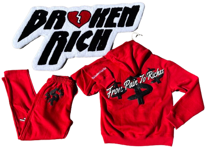 Brxken Rich Hoodie "From Pain To Riches"