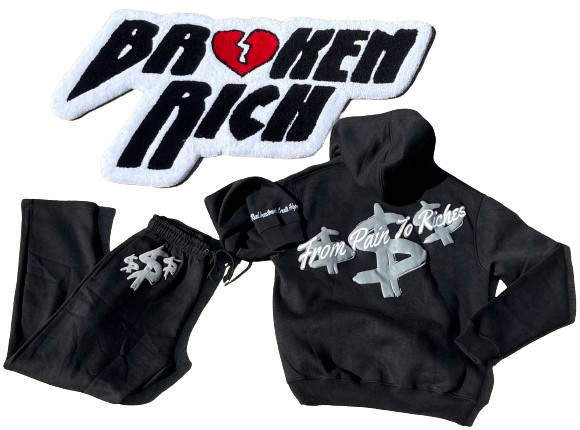 Brxken Rich Hoodie "From Pain To Riches"