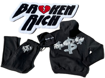 Brxken Rich Hoodie "From Pain To Riches"