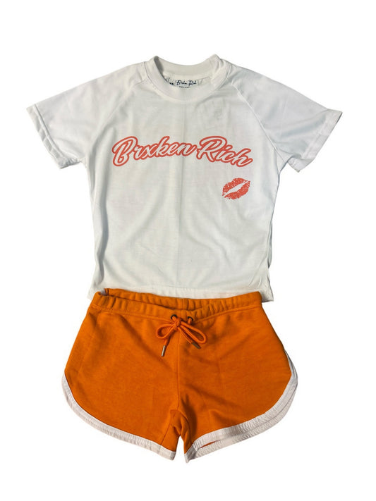 Orange "Rich Girl" Women's Set
