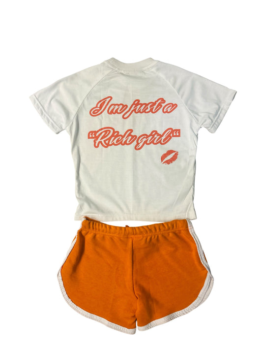 Orange "Rich Girl" Women's Set